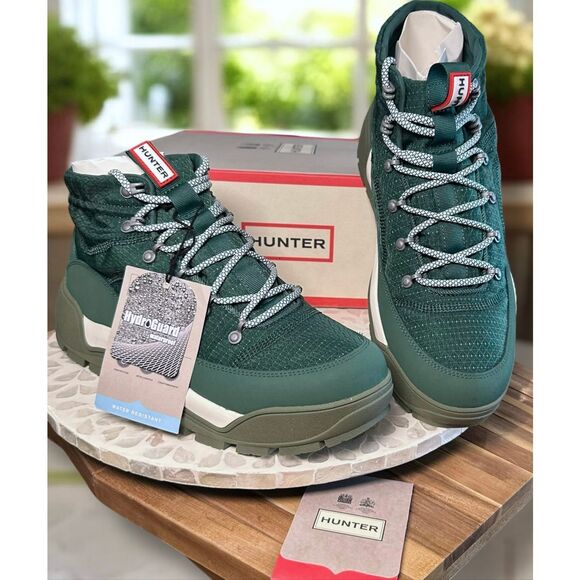 Hunter Travel Explorer Boot Thicket Green Waterproof Hiking Outdoor Men’s 11 EU - Picture 2 of 15